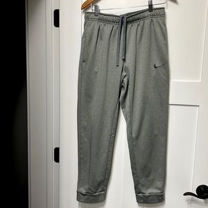 Nike Therma-Fit Grey Sweatpants - with cuff - men’s large